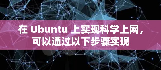 在 Ubuntu 上实现科学上网，可以通过以下步骤实现