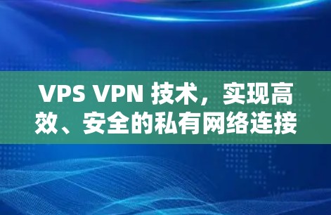 VPS VPN 技术，实现高效、安全的私有网络连接