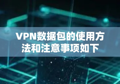 VPN数据包的使用方法和注意事项如下