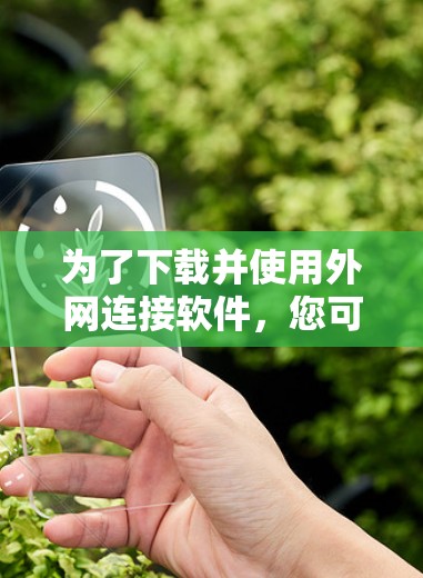 为了下载并使用外网连接软件,您可以按照以下步骤进行操作 为了下载并使用外网连接软件,您可以按照以下步骤进行操作