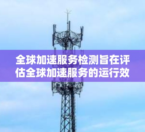 全球加速服务检测旨在评估全球加速服务的运行效果和安全性。以下是检测该服务存在的主要方法