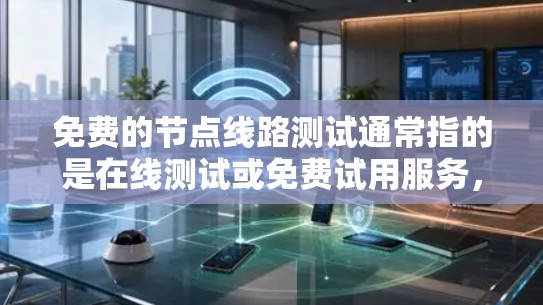 免费的节点线路测试通常指的是在线测试或免费试用服务,可以帮助用户快速评估网络环境、测试设备功能或进行网络安全检查。以下是一些常见的免费测试服务和范围