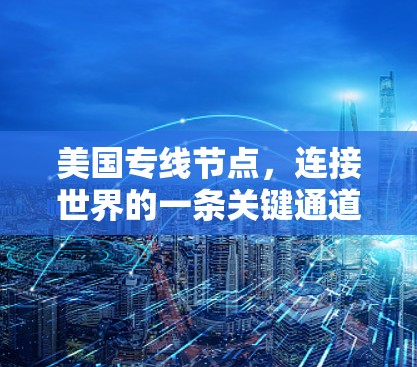 美国专线节点,连接世界的一条关键通道